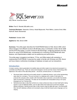 Configuring SQL Server for FILESTREAM