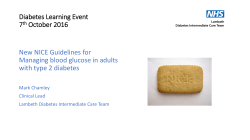 Diabetes Learning Event 7th October 2016