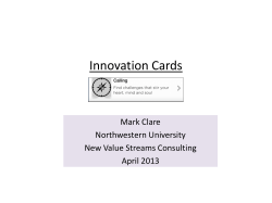 Example Deck of Innovation Cards