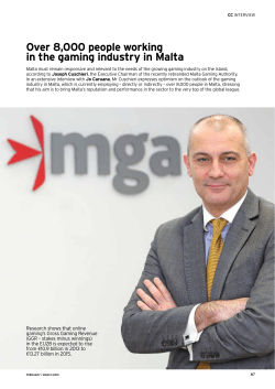 Over 8,000 people working in the gaming industry in Malta