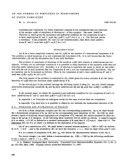 On the number of simplexes of subdivisions of finite complexes