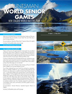 complete itinerary - Huntsman World Senior Games