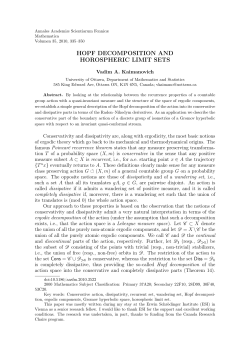 HOPF DECOMPOSITION AND HOROSPHERIC LIMIT SETS