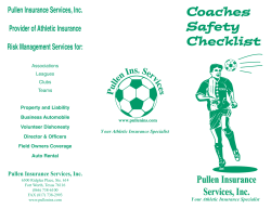 Coaches Safety Checklist