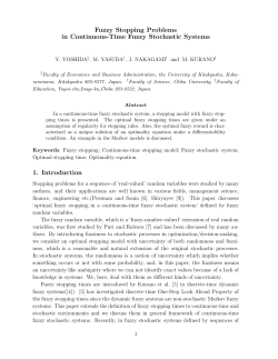 Fuzzy Stopping Problems in Continuous