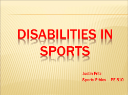 Fritz - Disability In Sports
