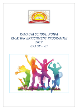 ramagya school, noida vacation enrichment programme 2017 grade