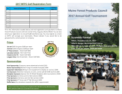 2017 MFPC Golf Registration Form