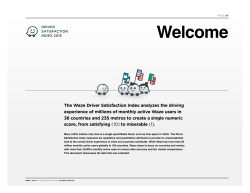 Driver Satisfaction Index 2016