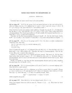 SOME SOLUTIONS TO HOMEWORK #5 Certainly