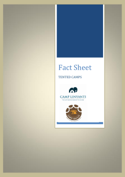 Fact Sheet - SKL Camps