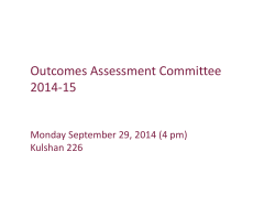 Outcome Assessment Committee