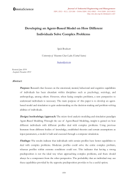 Developing an Agent-Based Model on How Different Individuals