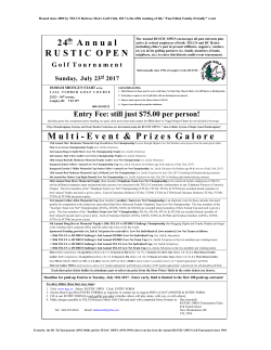 2017 RUSTIC Poster.xlsx - Tall Timber Golf Course