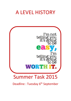 history induction task