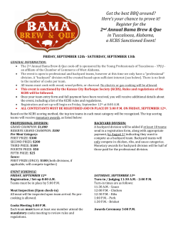 Got the best BBQ around? Here`s your chance to prove it! Register