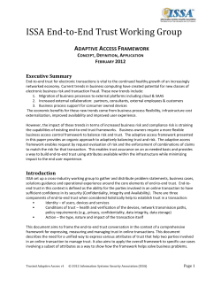 Adaptive Access Framework
