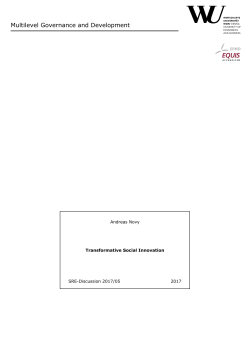 Multilevel Governance and Development