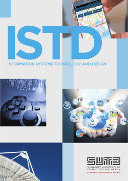INFORMATION SYSTEMS TECHNOLOGY AND DESIGN