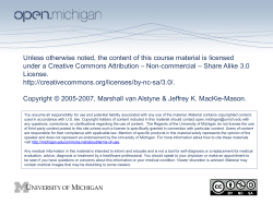 SI 646 Information Economics Marshall van Alstyne