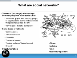 Intro to social networks
