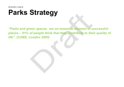 Parks Strategy - Alderley Edge Parish Council
