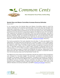 Senate Ways and Means Committee Increases Revenue Estimates