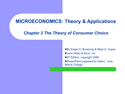 3-22 The Utility Approach to Consumer Choice