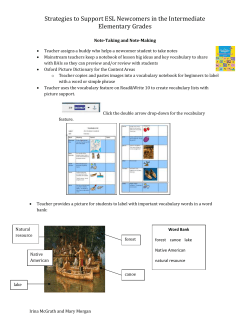 Strategies to Support ESL Newcomers in the Intermediate