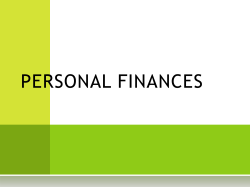 Personal Finance powerpoint
