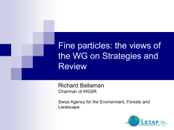 New concepts and ideas in air pollution strategies