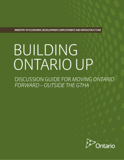 discussion guide for moving ontario forward