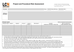 LCN Procedural Risk Assessment template