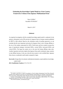 Estimating the Knowledge-Capital Model in a Four