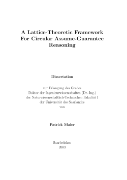 A Lattice-Theoretic Framework For Circular Assume