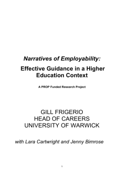 Narratives of Employability