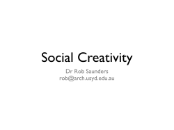 Social Creativity