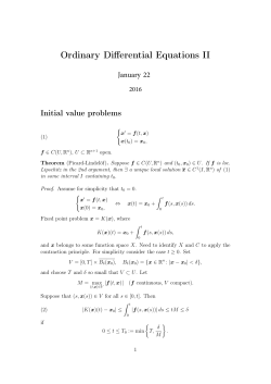 Lecture 2 (January 22)