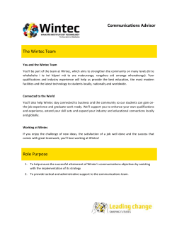 Communications Advisor