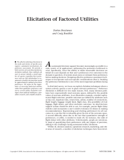 Elicitation of Factored Utilities