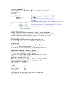 Financial Mathematics II