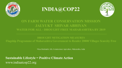 On Farm Water Conservation Mission Jalyukt Shivar