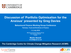 Discussion of `Portfolio optimisation for the anxious`