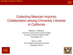 Collecting Mexican Imprints: Collaboration among