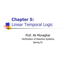 Chapter 5: Linear Temporal Logic