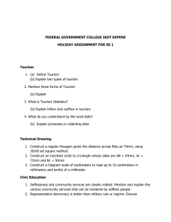 FEDERAL GOVERNMENT COLLEGE IKOT EKPENE HOLIDAY