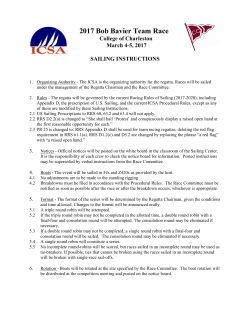 Sailing Instructions