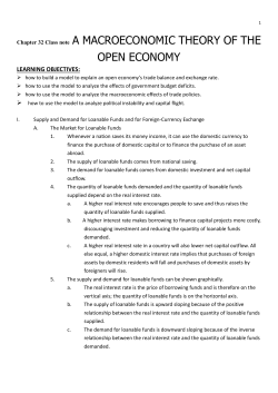 Chapter 32 Class note A MACROECONOMIC THEORY OF THE