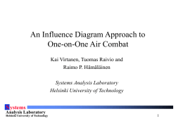 S ystems Analysis Laboratory Helsinki University of Technology