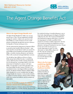 The Agent Orange Benefits Act